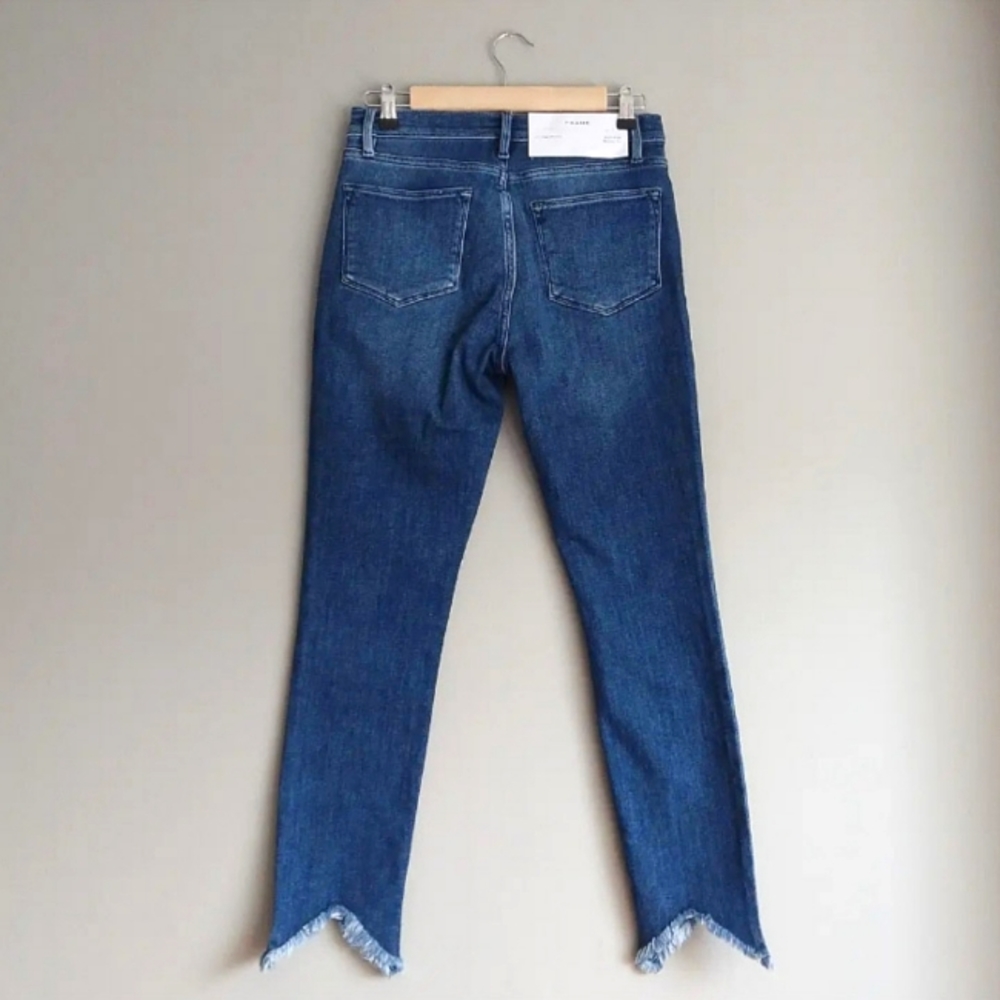 Frame Denim Skinny Frayed Jeans - Picture 3 of 3